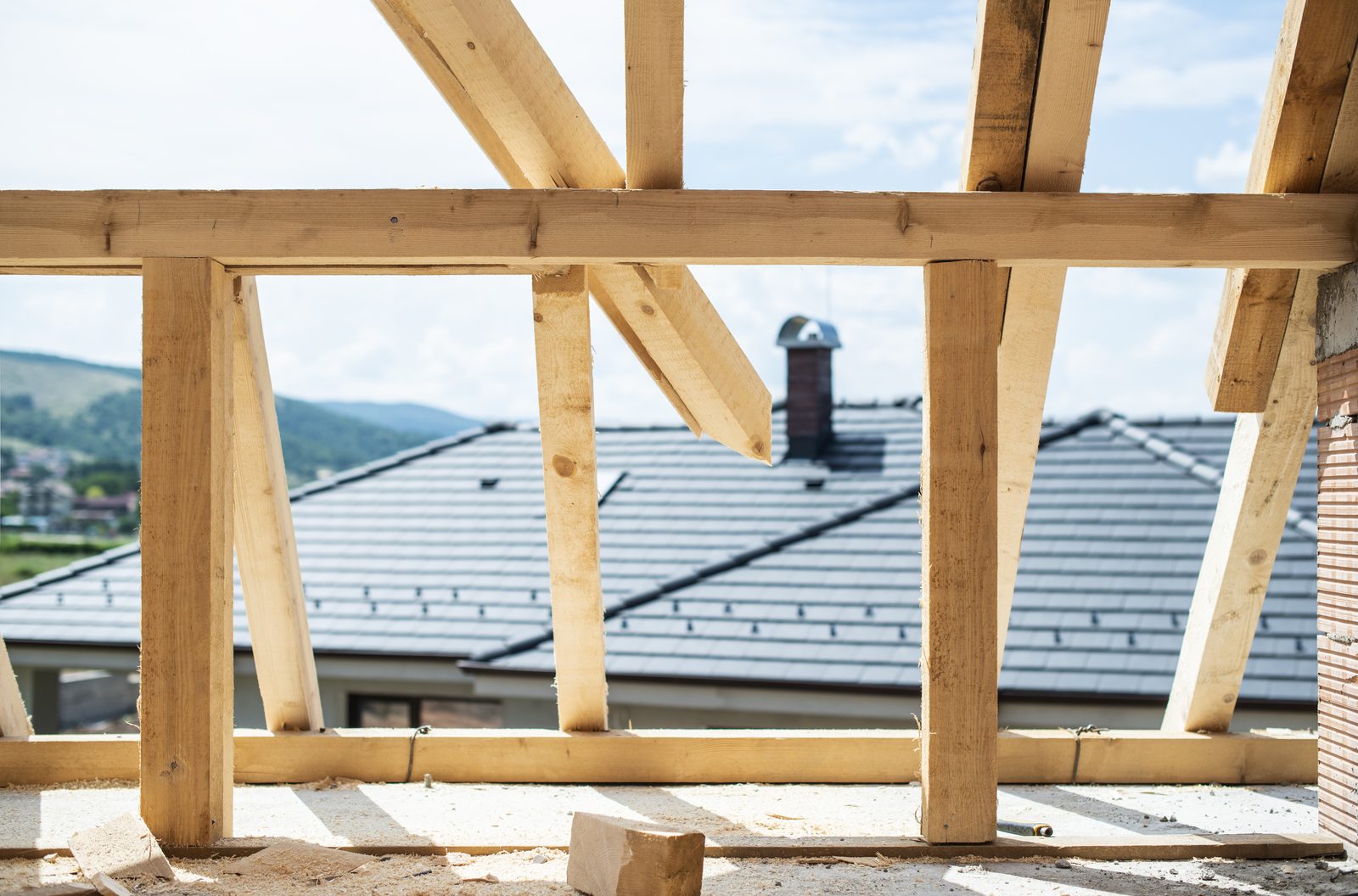 Site coordination and roof framing — OMYRIA's Building Pro Team