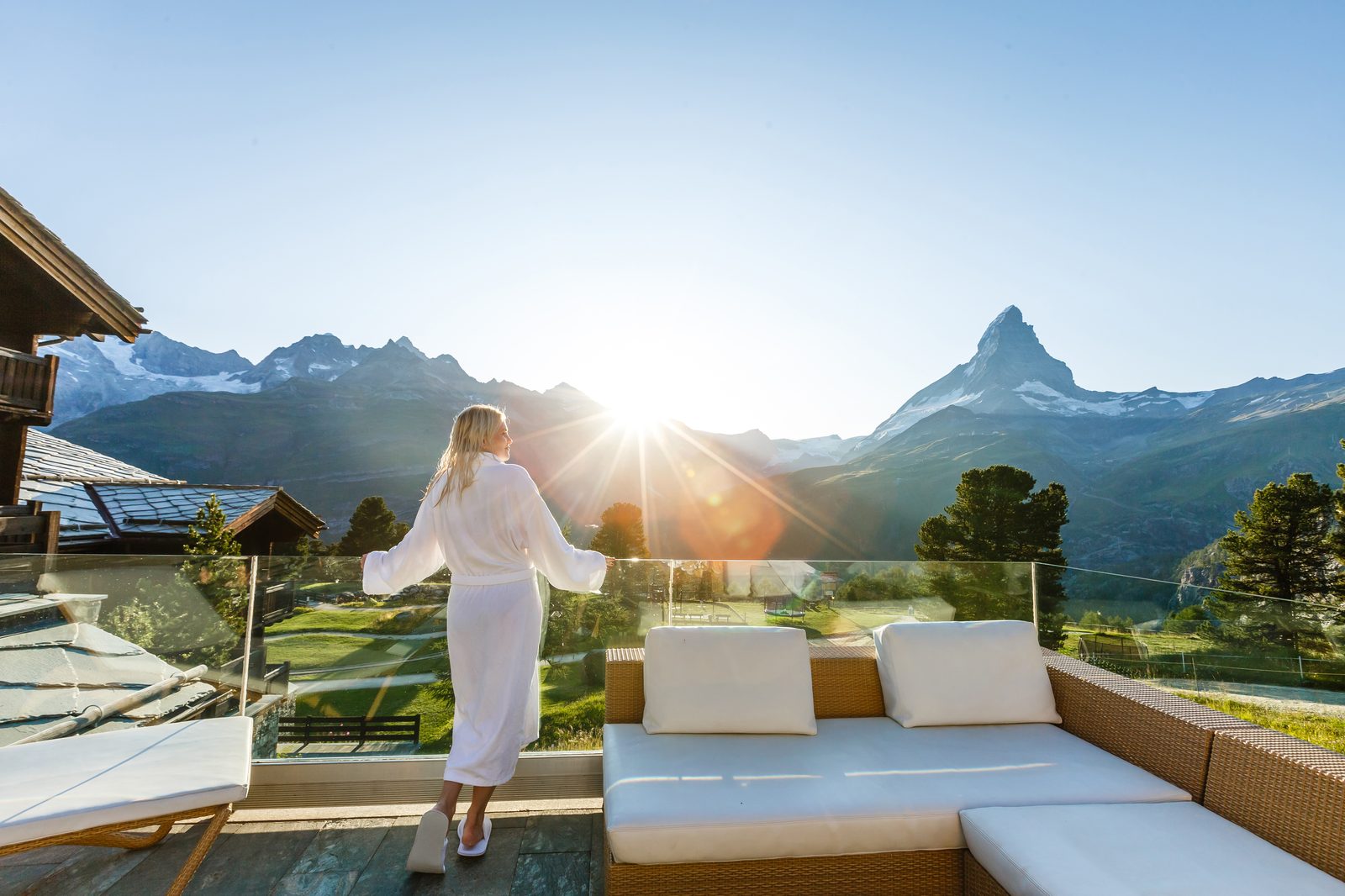 Terrazza di prestigio con vista sul Cervino, Zermatt